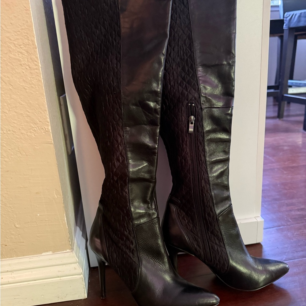 Charles David Black Over the Knee Boots